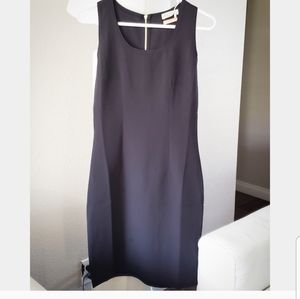 Black  dress a cut outside in back very flattering